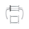 Garniture de porte balcon 411 - RAL 9005 MAT : cliquez sur l’image pour voir les détails du produit