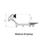Dripstop profiel medium : Klik op de afbeelding om de productdetails te bekijken